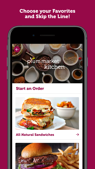 Plum Market Food Service Screenshot