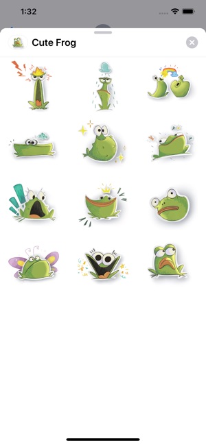 Cute Frog Sticker Pack(圖1)-速報App