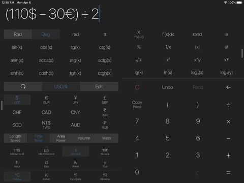 Expressions Calculator screenshot 4