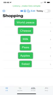 listory lister shopping app iphone screenshot 3