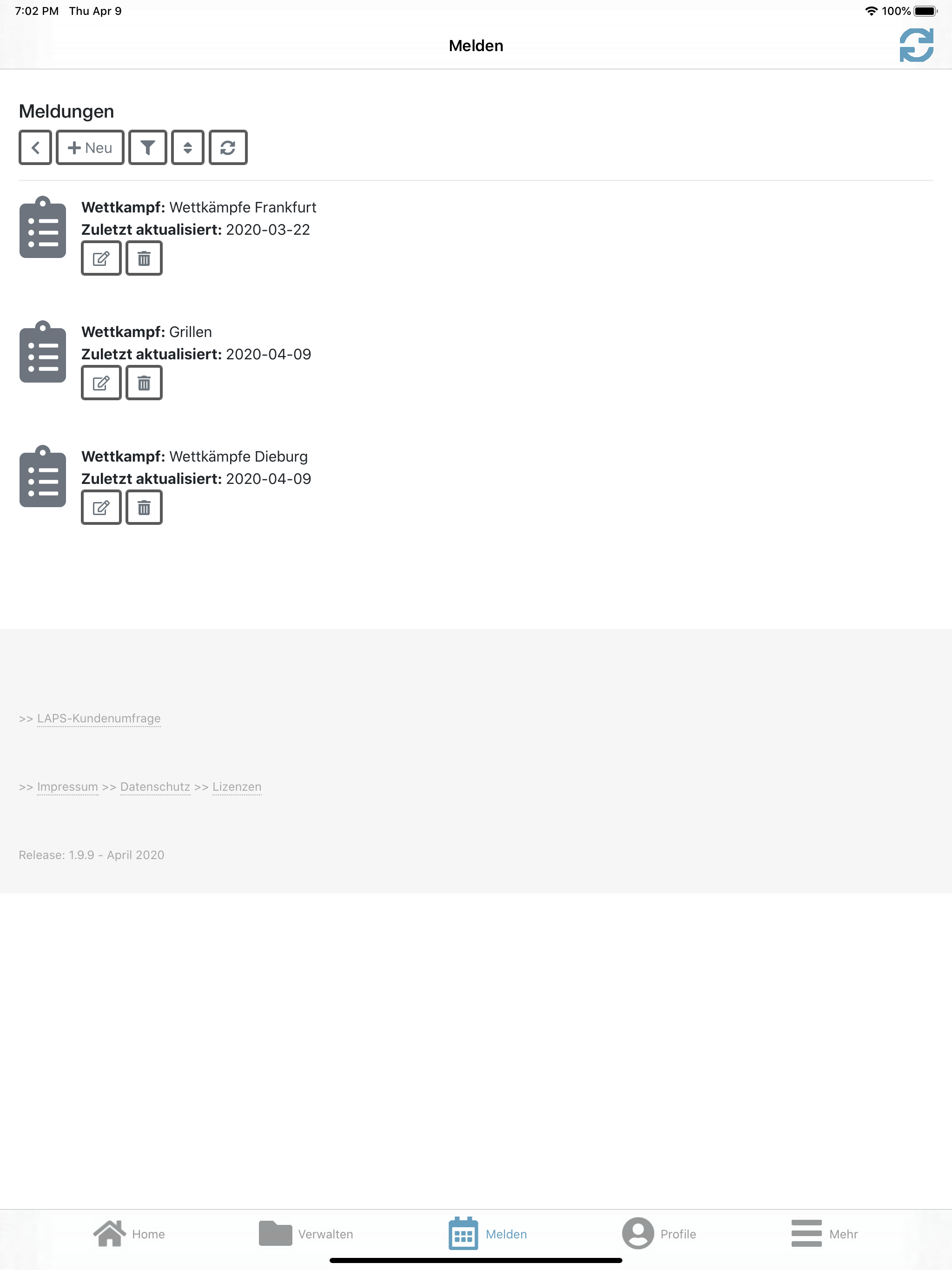 LAPS - Sportgruppenverwaltung screenshot 19