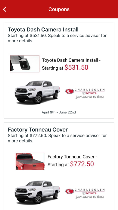 Charlesglen Toyota Screenshot