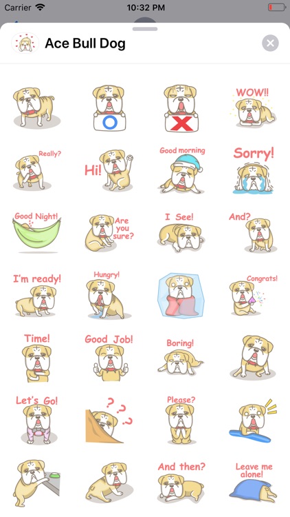 Ace bull dog sticker