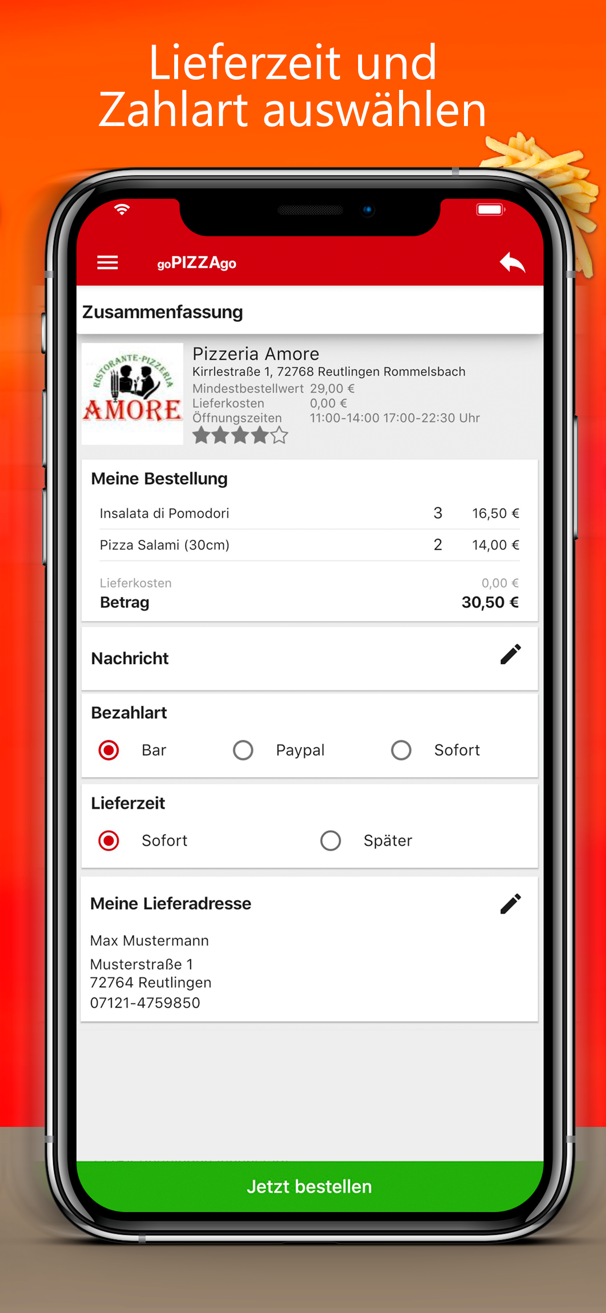 goPIZZAgo - Essen bestellen