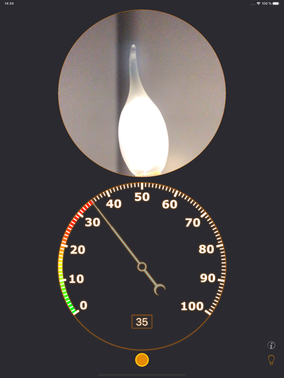 Illuminance Pulsation Meter iPad screenshot 4 - Utilities app