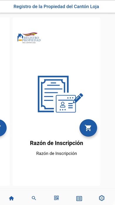 Registro Propiedad Loja Screenshot