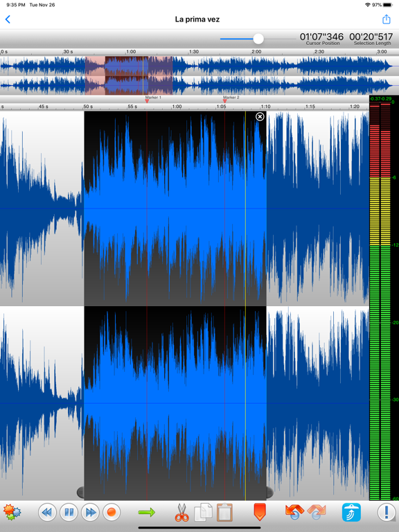 Screenshot #1 for TwistedWave Audio Editor