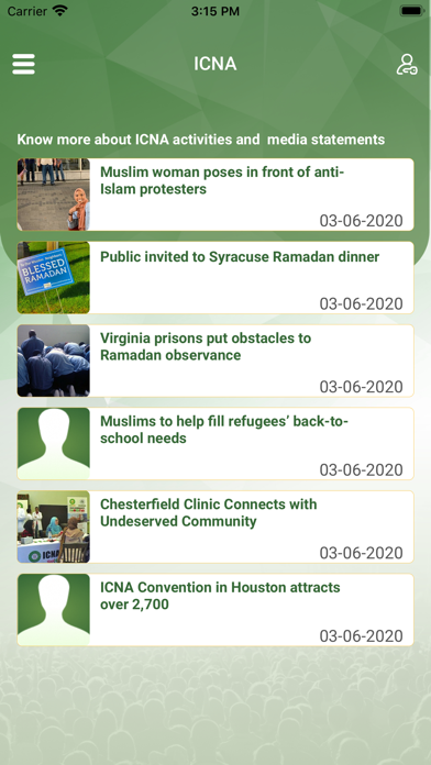 ICNA Screenshot
