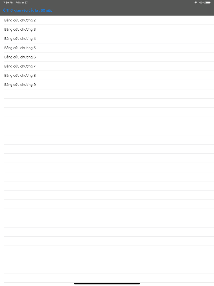 Bảng cửu chương cấp tốc