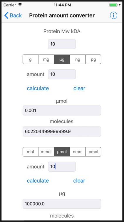 BioLabCalculators screenshot-7