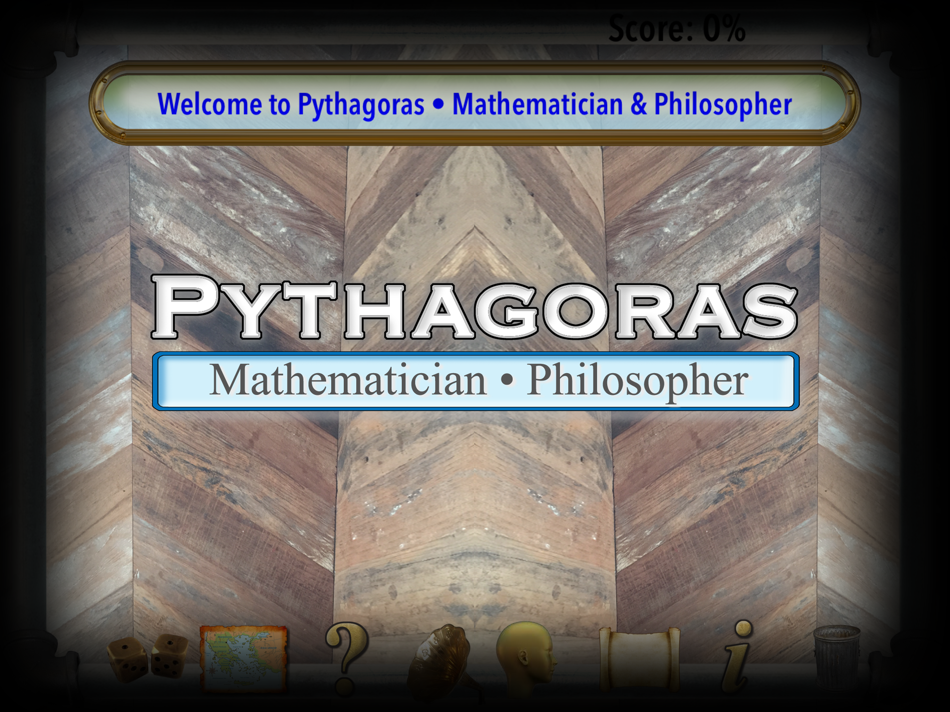 #1. Pythagoras • Mathematician (iOS) By: Ventura Educational Systems