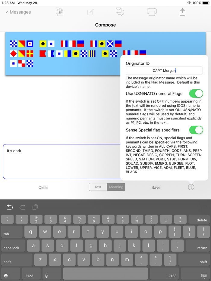Signal Flags Communicator