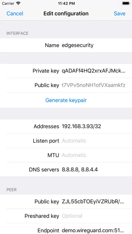 WireGuard screenshot 3 of 4