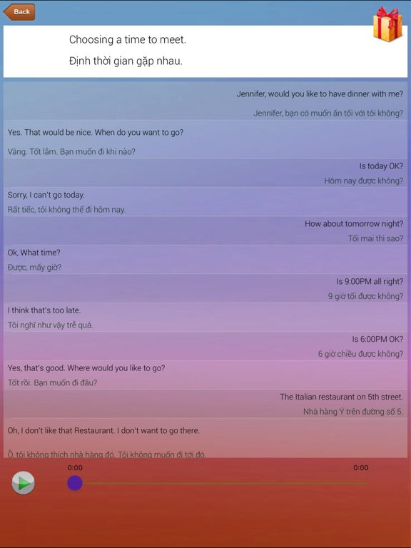 Học tiếng Anh qua hội thoại 99 iPad screenshot
