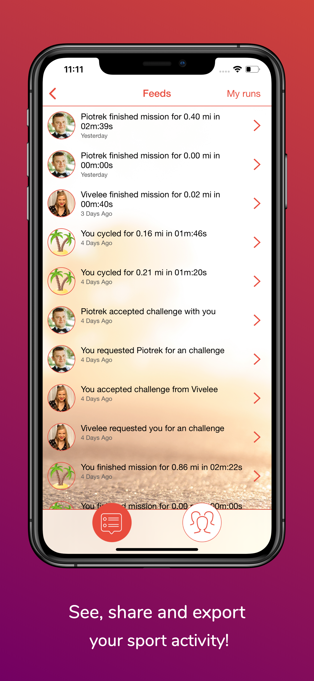FitMob fitness audio mob game screenshot 6