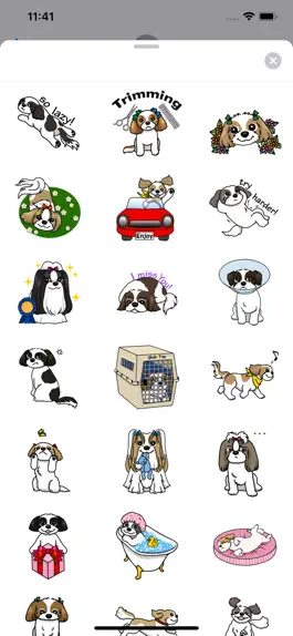 Game screenshot Sweet Shih Tzu Dog Sticker apk