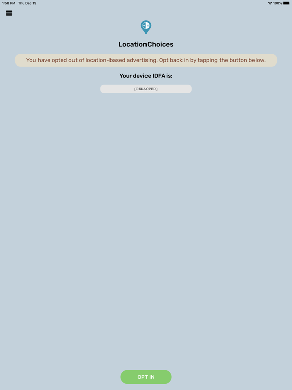 LocationChoices iPad screenshot 5 - Utilities app