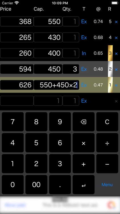 Unit price comp calc 6
