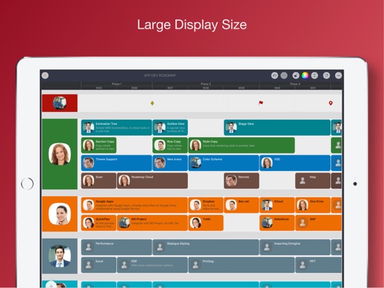 Roadmap - Timeline Plan Chart iPad screenshot 7 - Business app