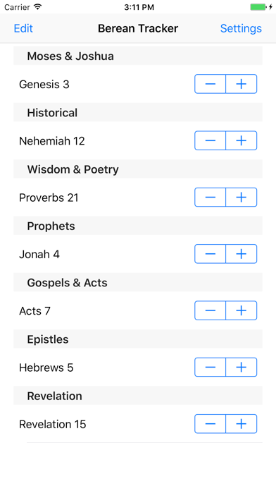 Screenshot #1 pour Berean Tracker