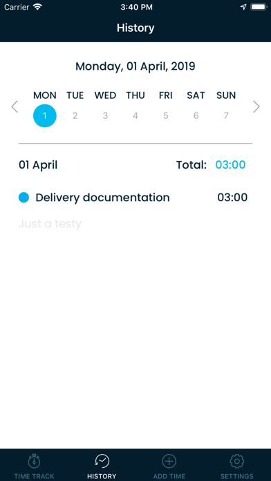 Screenshot #2 pour Pro3® - Timesheet