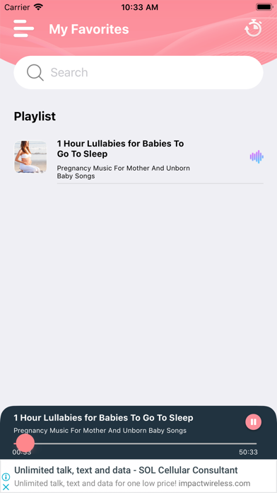 Pregnancy Music For Mom & Baby iPhone screenshot 5 - Health & Fitness app