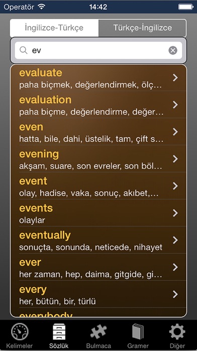 İngilizce Mobil Screenshot