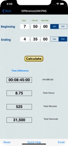 Time Calculator+ screenshot #3 for iPhone