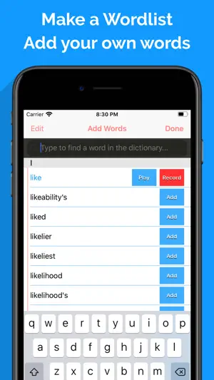 Spelling Notebook: Learn, Test screenshot 3