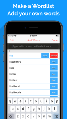 Spelling Notebook: Learn, Test screenshot 3
