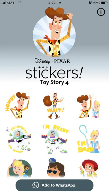 Pixar Stickers: Toy Story 4 screenshot 5 of 5