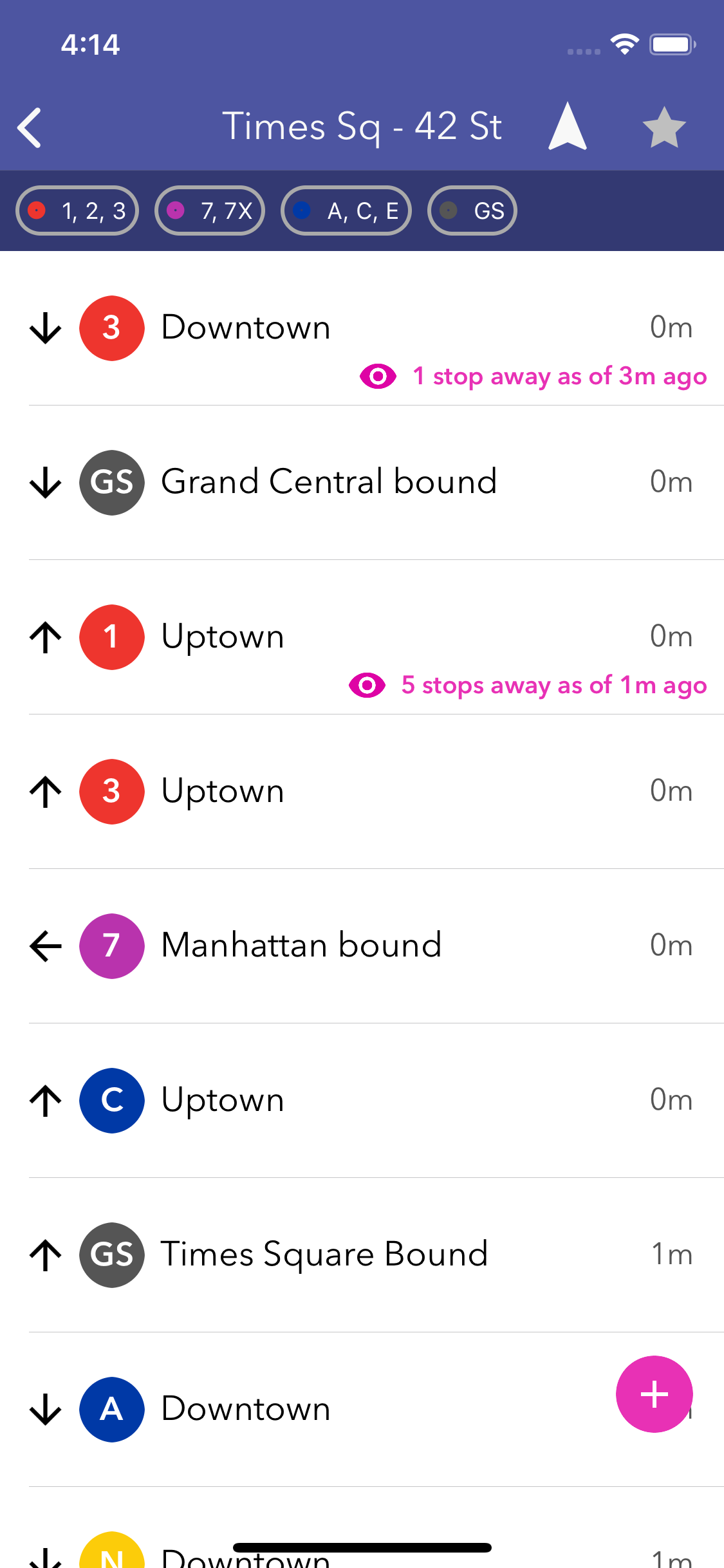 SUBWAY:NYC - Map + Train Times