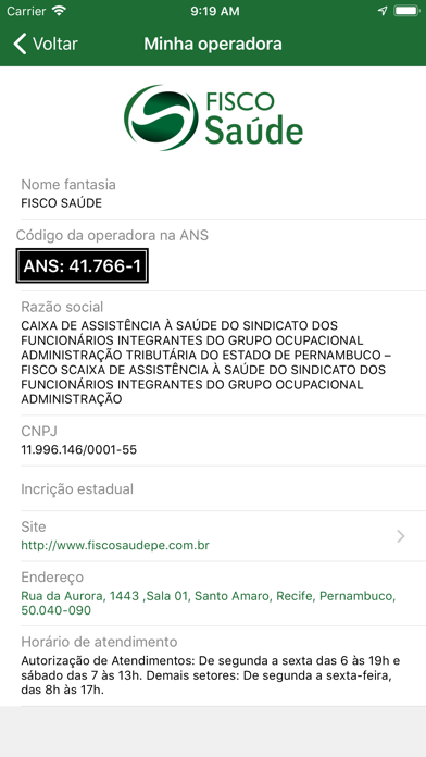Fisco Saúde Screenshot