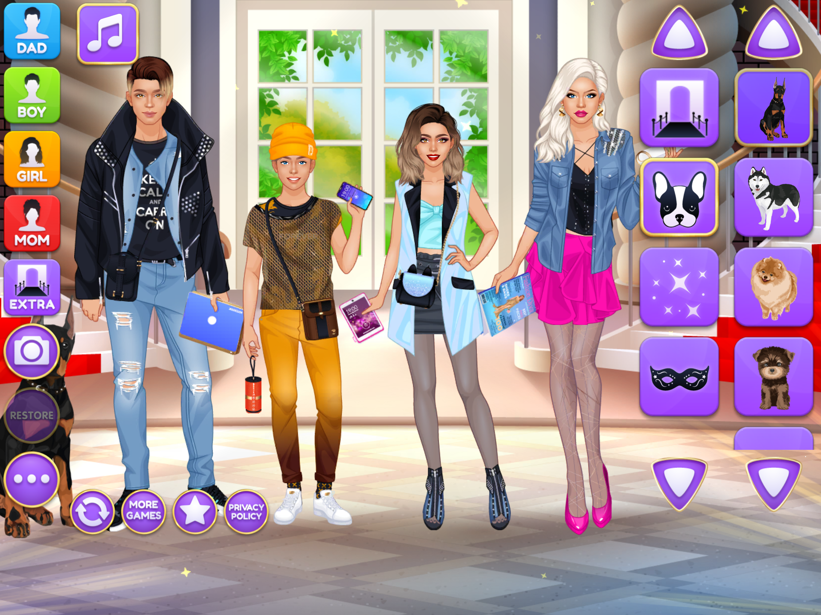 Superstar Family Dress Up Game