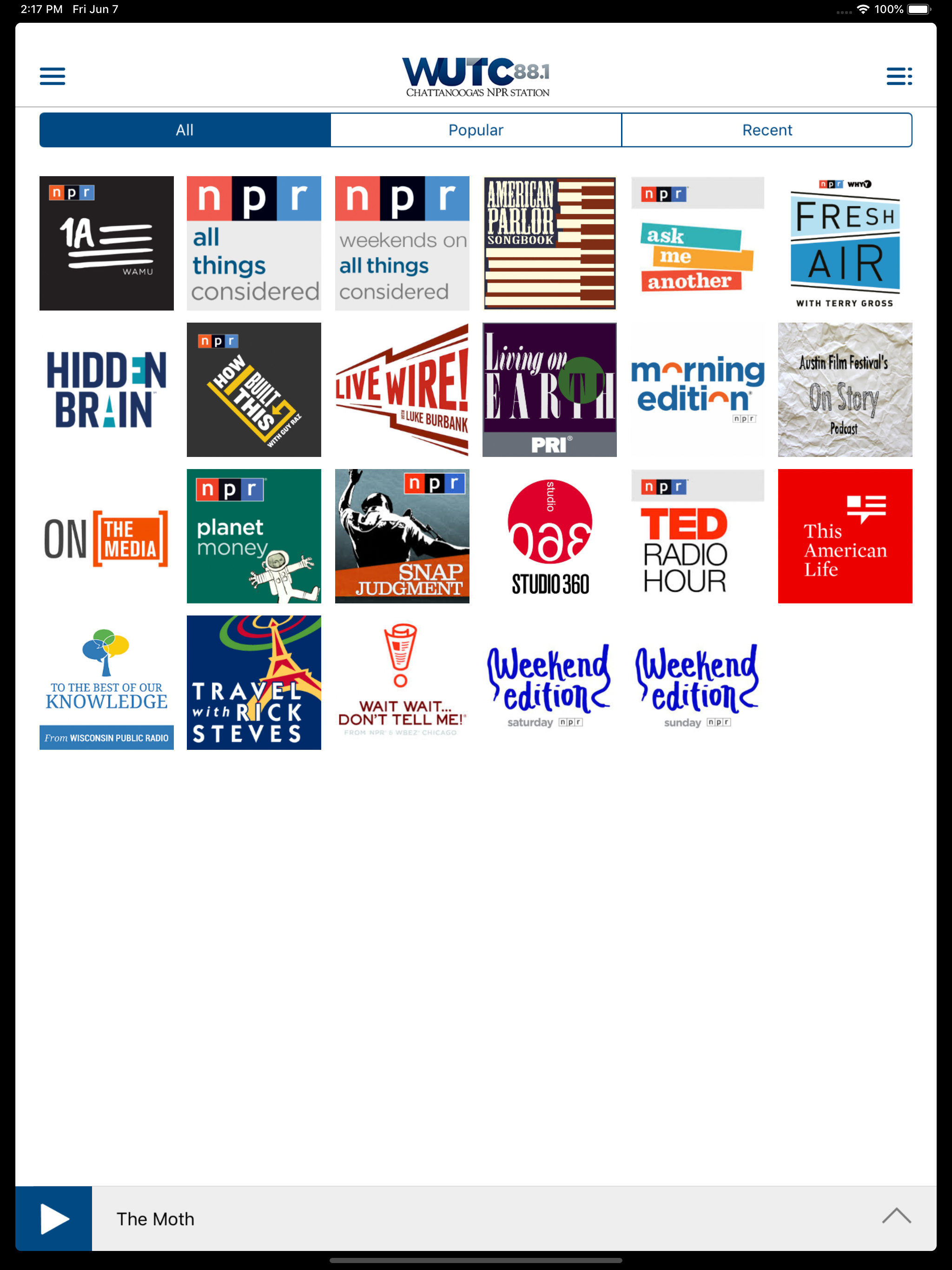 WUTC Public Radio App