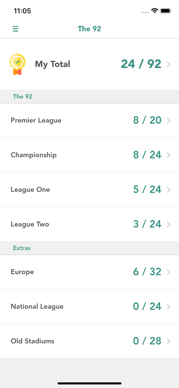 The 92 - Away Day Tracker