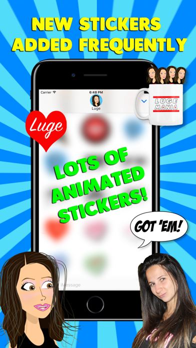 Screenshot #1 pour LugeMania Stickers