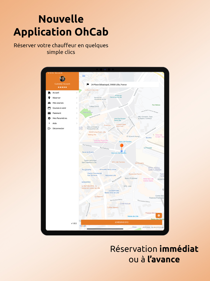 OhCab  Réserver Un VTC