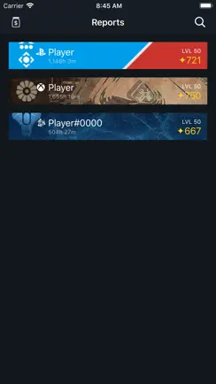 Reports for Destiny 2 iPhone image 1