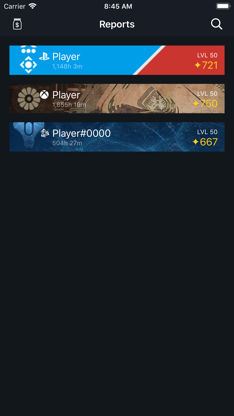 Reports for Destiny 2 screenshot 1
