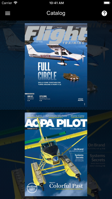 AOPA Mags Screenshot