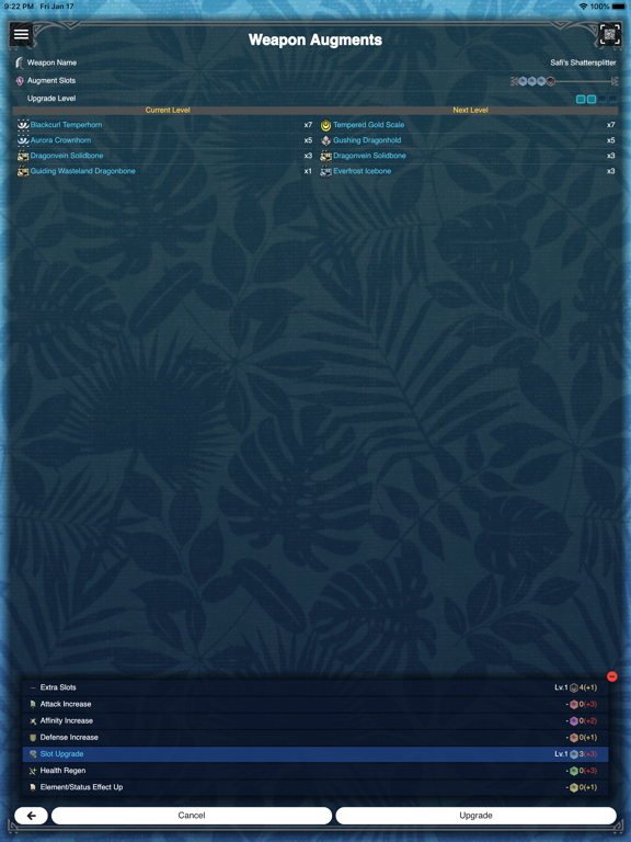 GameCat: MHW iPad screenshot 10 - Reference app