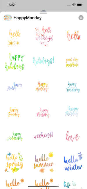 Happy Monday Sticker Pack(圖9)-速報App