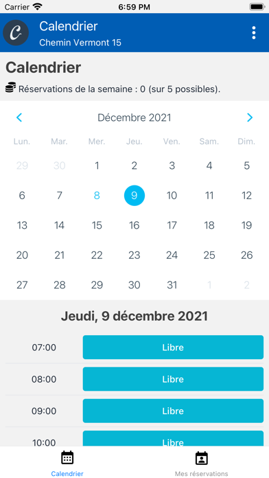Calmanager Screenshot