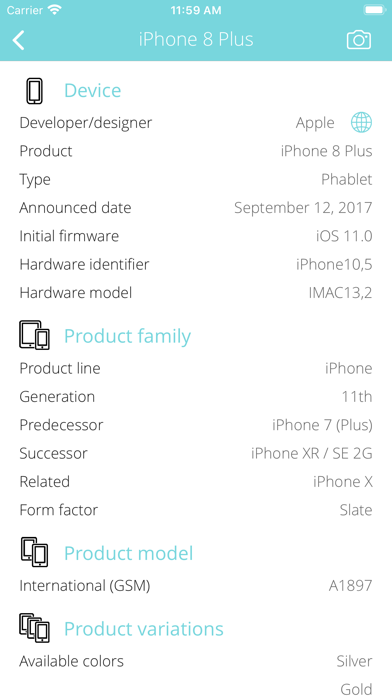 Bluetooth Info Screenshot