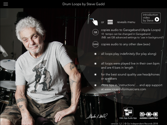 Screenshot #4 pour Drum Loops by Steve Gadd