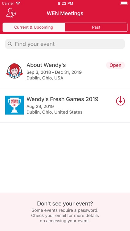 Wendy's Meetings