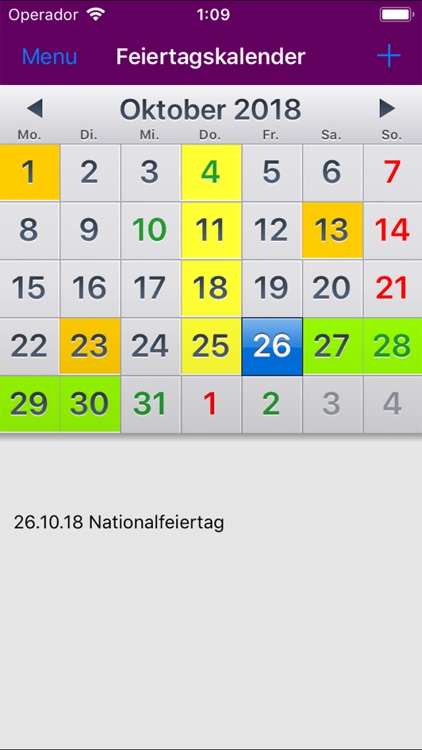 Kalender Österreich 2019 screenshot-4