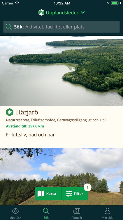 Upplandsleden på Naturkartan