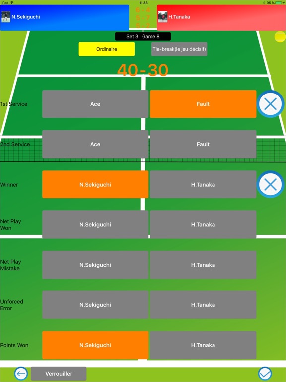 Screenshot #4 pour Score & Carte de Tennis